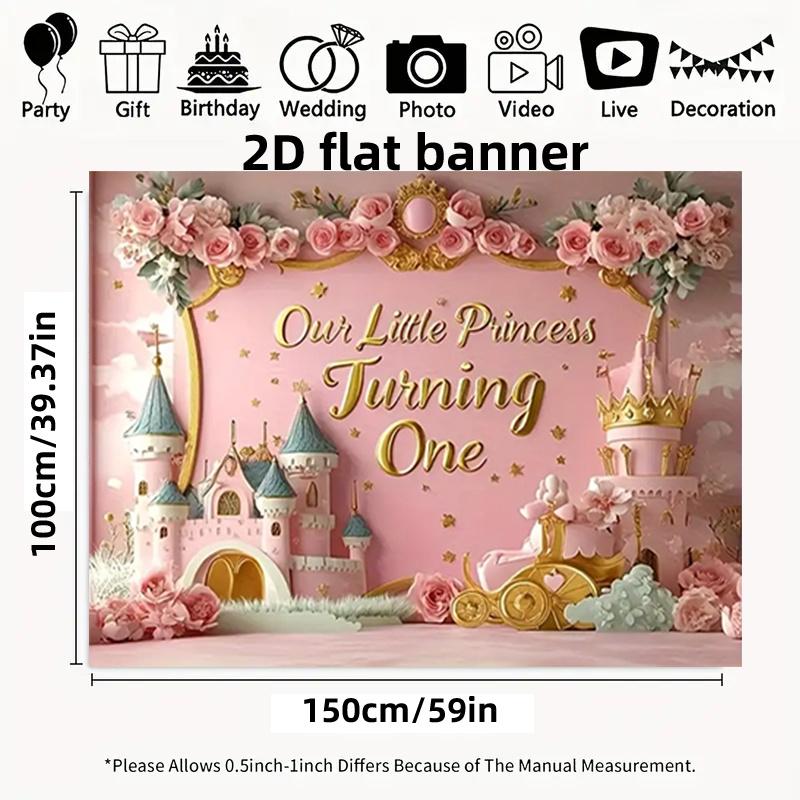 Luxurious Minimalist Princess Castle Design, Thick & Durable Decorative Banner for Living Room/Bedroom/Study/Office/Hallway, Enhances Happiness with Modern Minimalist Style, Wall Decoration, Room Decor, Elegant Pattern, Highqual