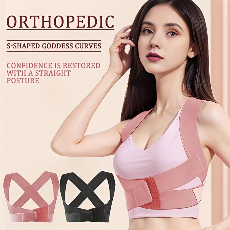 Adjustable Posture Corrector Strap - Invisible, Comfort Fit for Shoulder & Improved Posture,, Available in Pink/Black