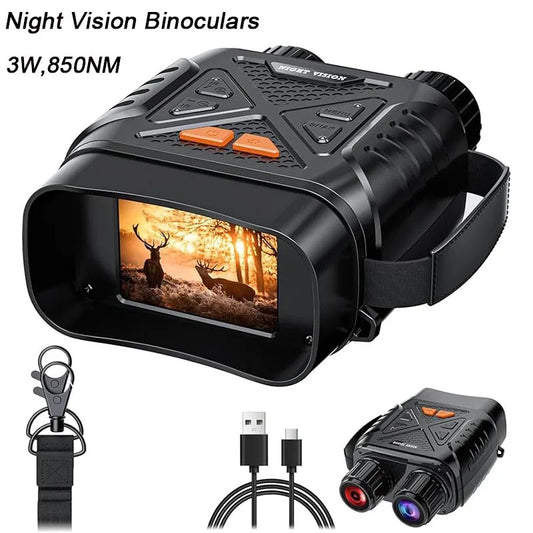 Night Vision Infrared Goggles Binoculars 10X Zoom Telescope Outdoor Hunting 32gb