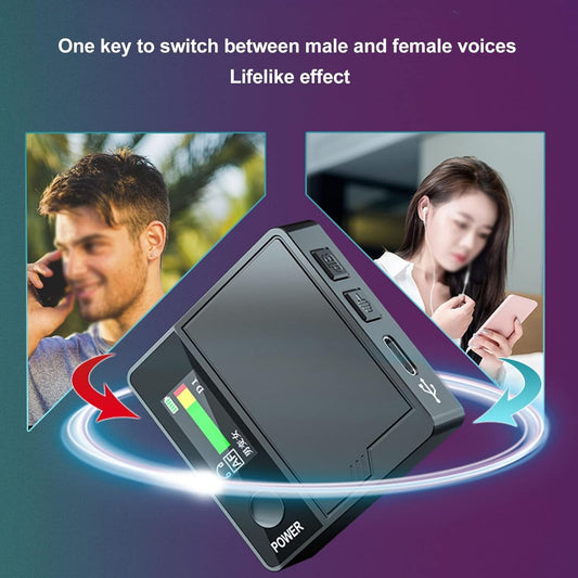 Iphone Mini Voice Changer Machine Built-in Microphone Wireless USB Rechargeable
