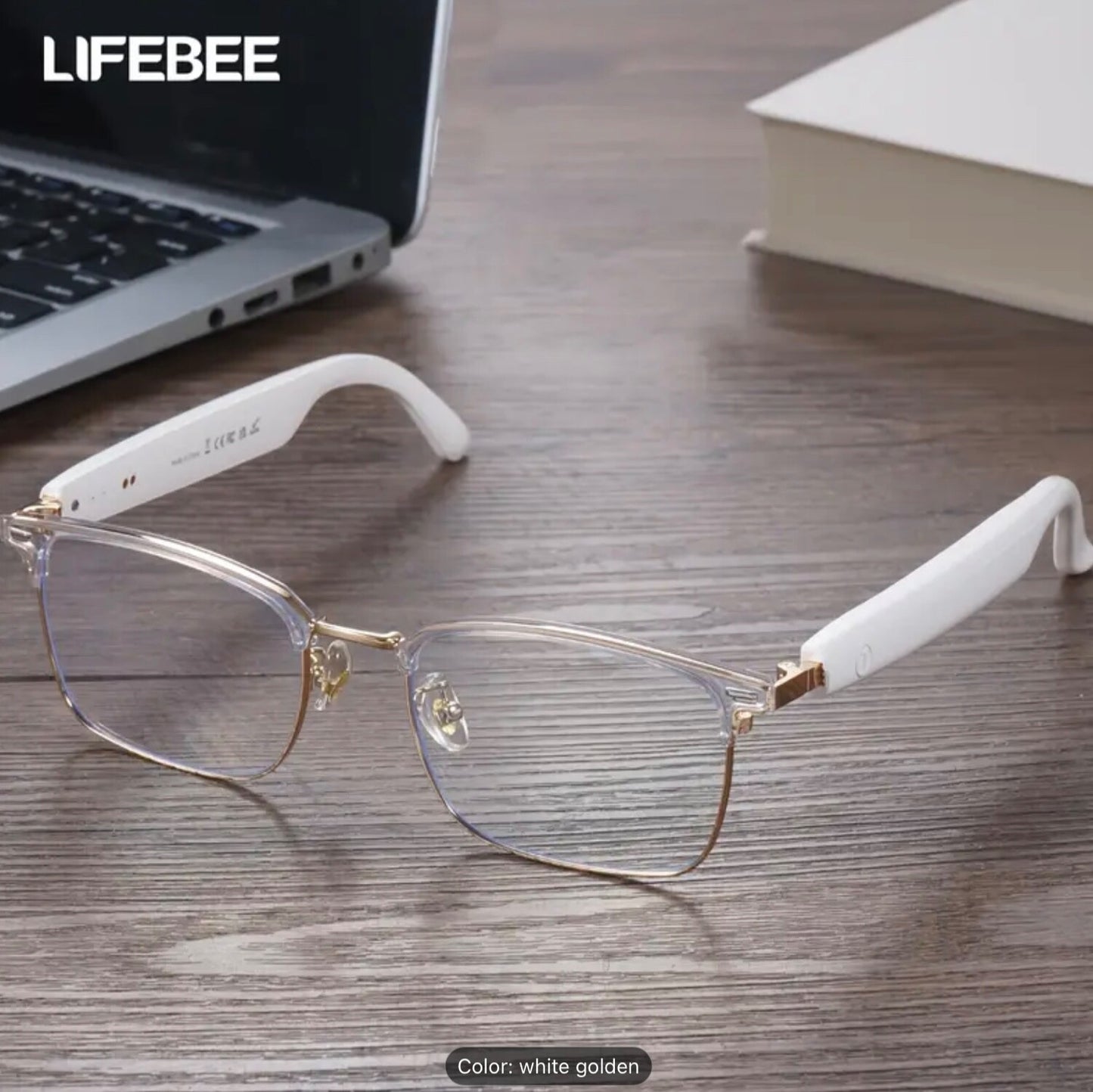 Smart Wireless Bluetooth UV Photochromic Touch-Control HiFi Audio Glasses Unisex