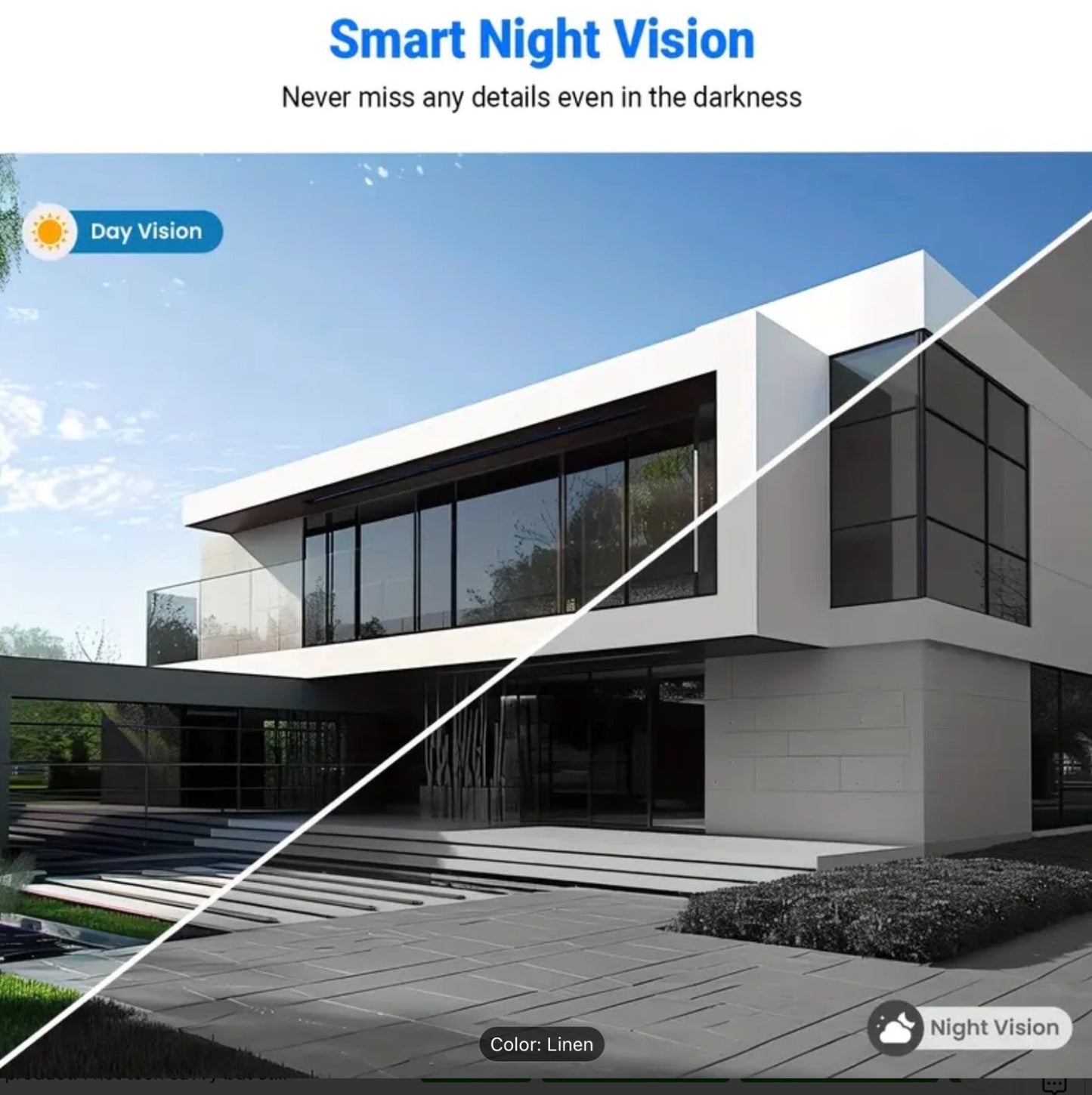 Video Wireless Camera Doorbell Smart Wifi Intercom Phone 1080p Human Detection
