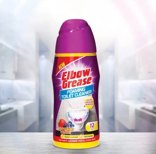 Elbow Grease Foaming Toilet Cleaner Berry Blast 500g Deep Clean Fresh Powder Kit
