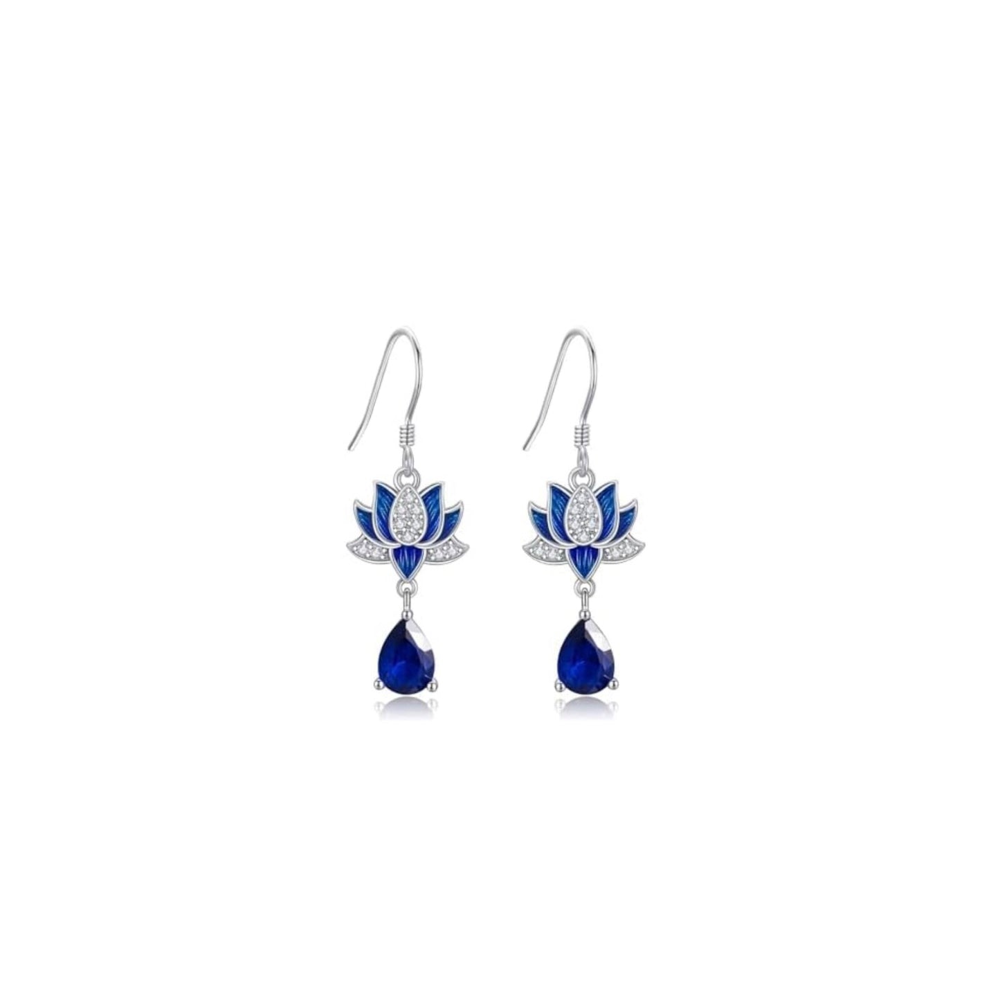 925 Sterling Silver CZ Flower Stud & Dangle Earrings Jewellery Gift Women Girls