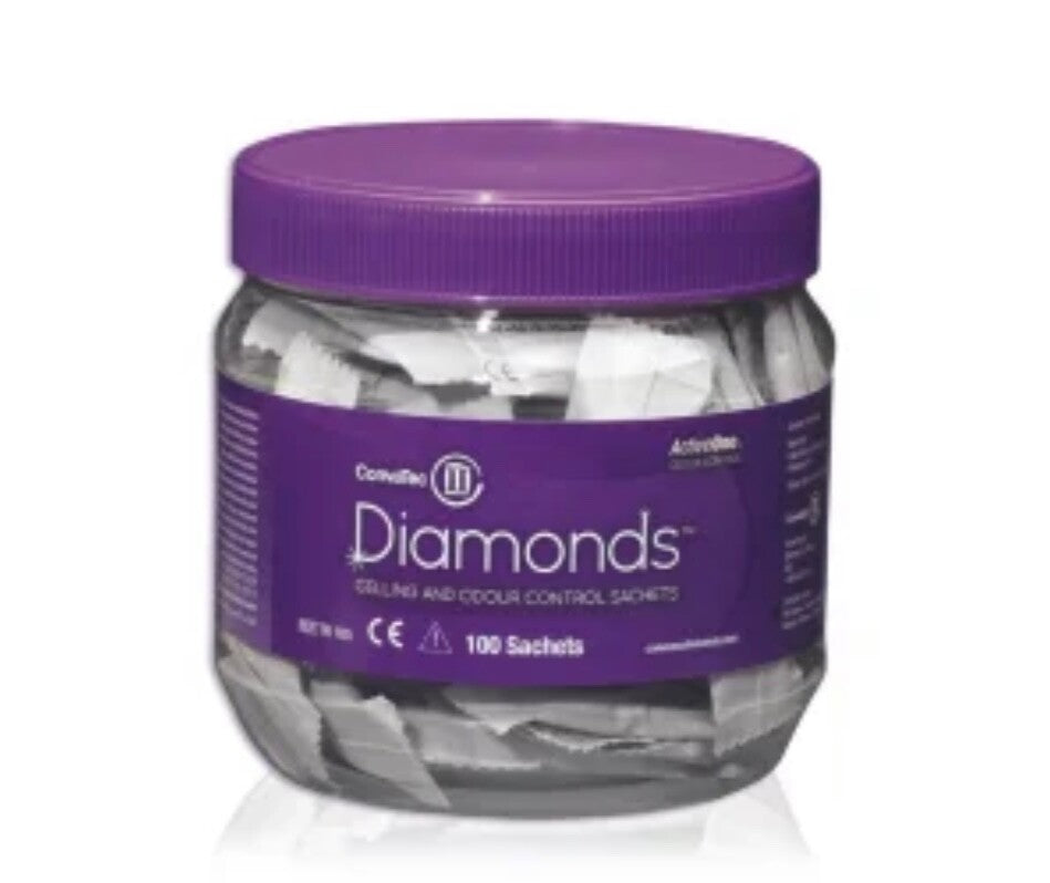 ConvaTec Diamonds Gelling and Odour Control Sachets TR105 100 Sachets Stoma
