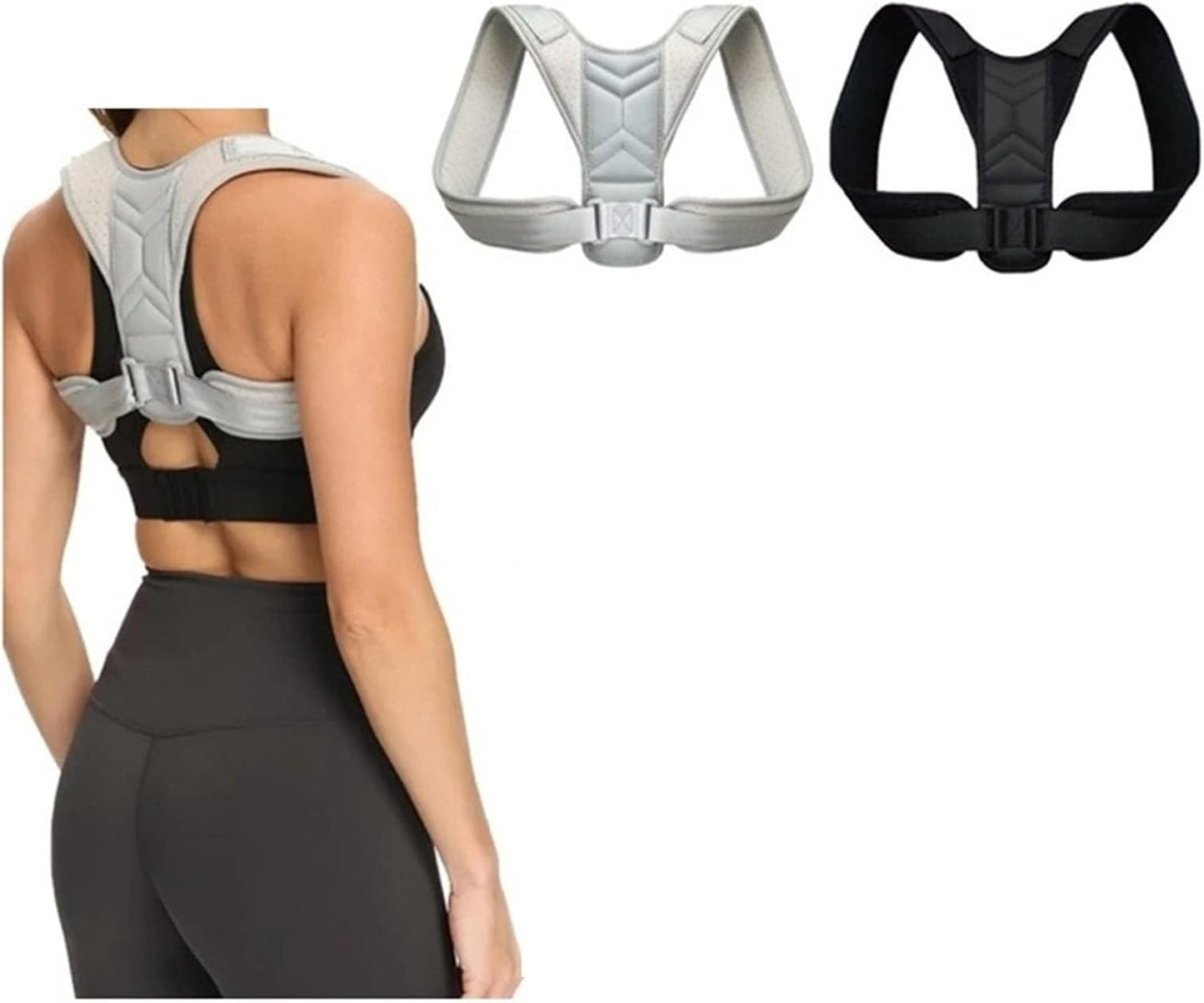 Posture Corrector Back Shoulder Brace Adjustable Belt Lumbar Spine Body Support
