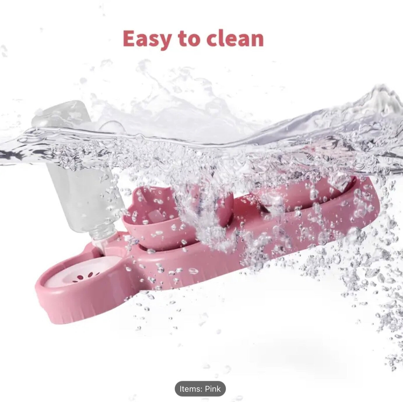 3-in-1 Cat Dog Bowl Set | Feeder, Automatic Water Feeder |2 Free Poo Bags Gift