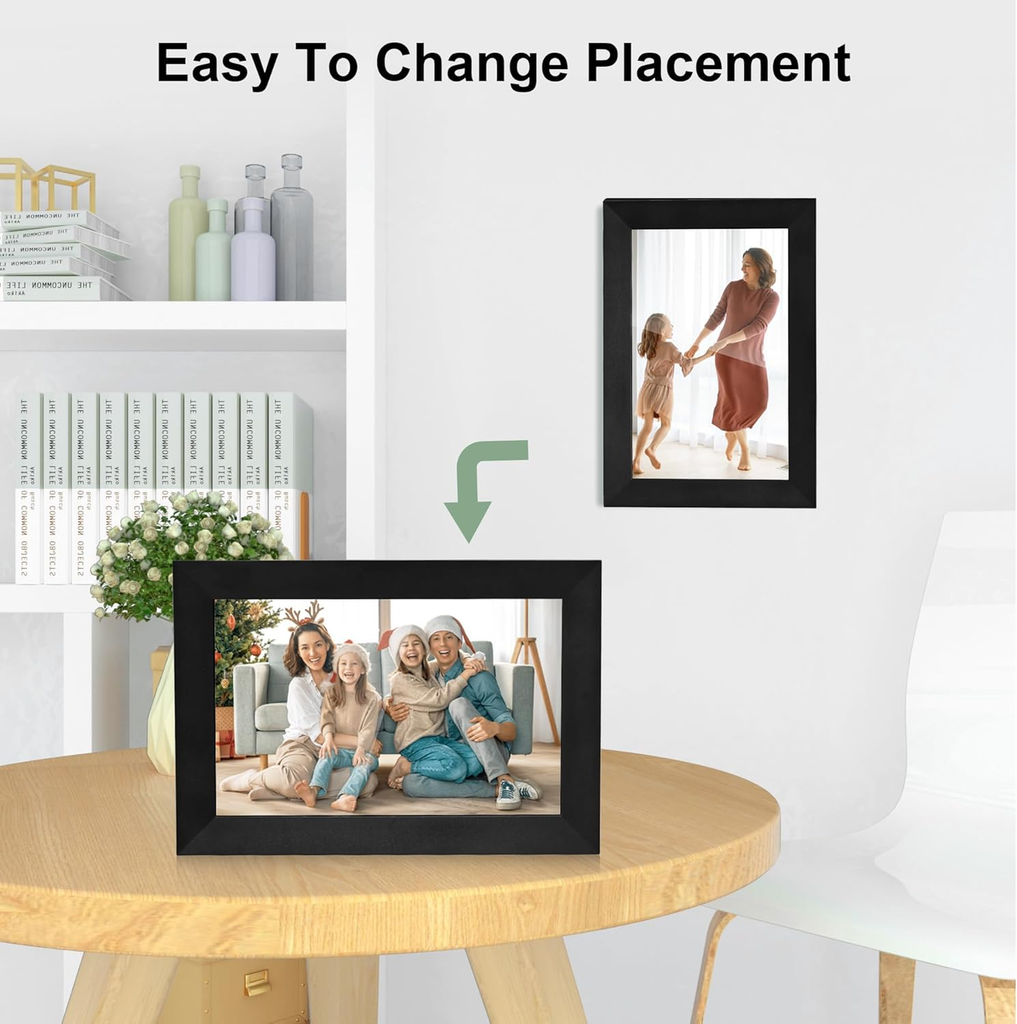 10 Inch Digital Photo Frame Style Picture Display Gift WiFi Touch Screen w/32 GB