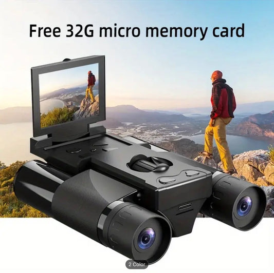 2.5K Digital Binoculars 8X Zoom 1080P Photo Video Recorder IPS Screen 32GB DT10