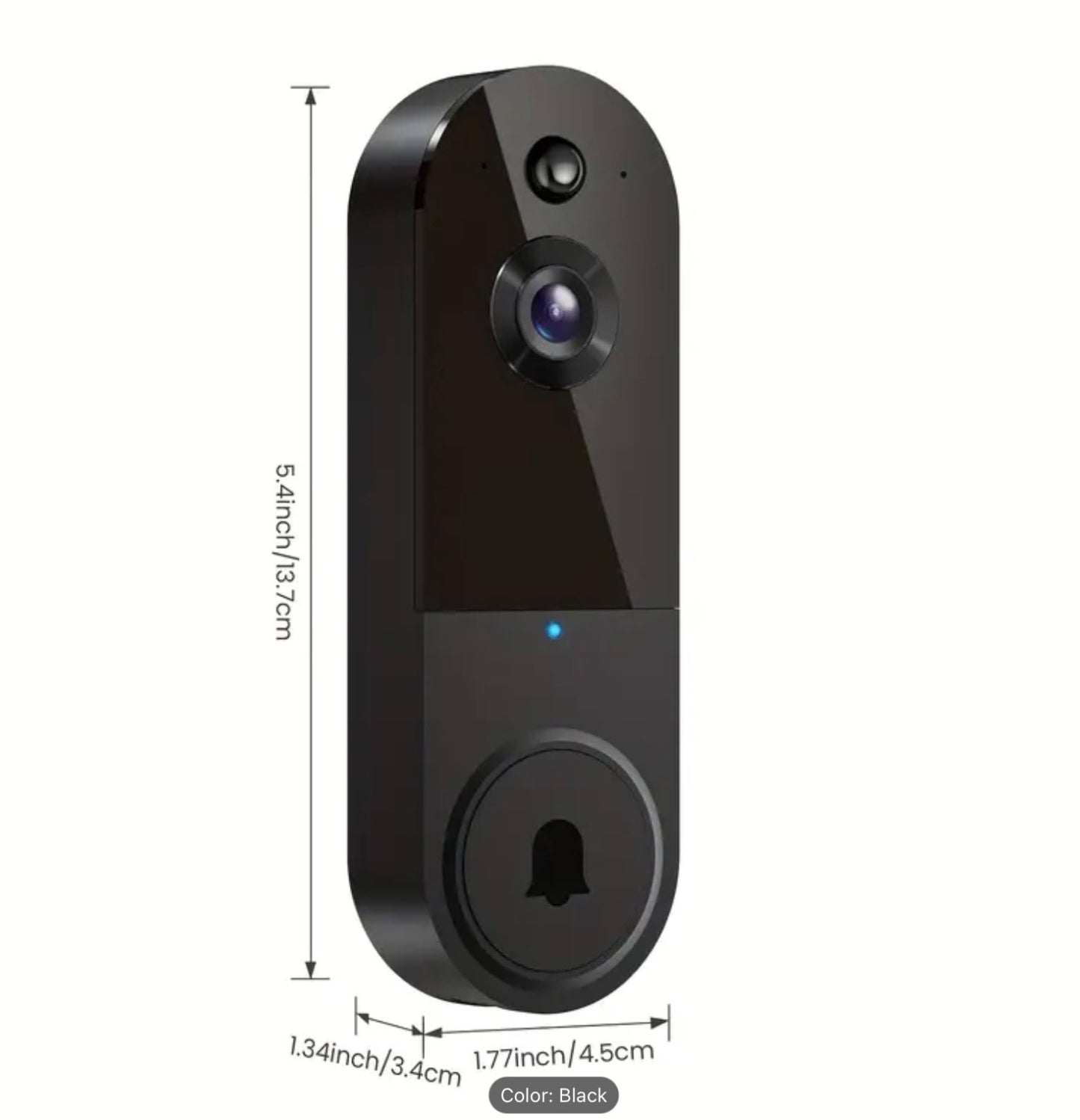 Video Wireless Camera Doorbell Smart Wifi Intercom Phone 1080p Human Detection