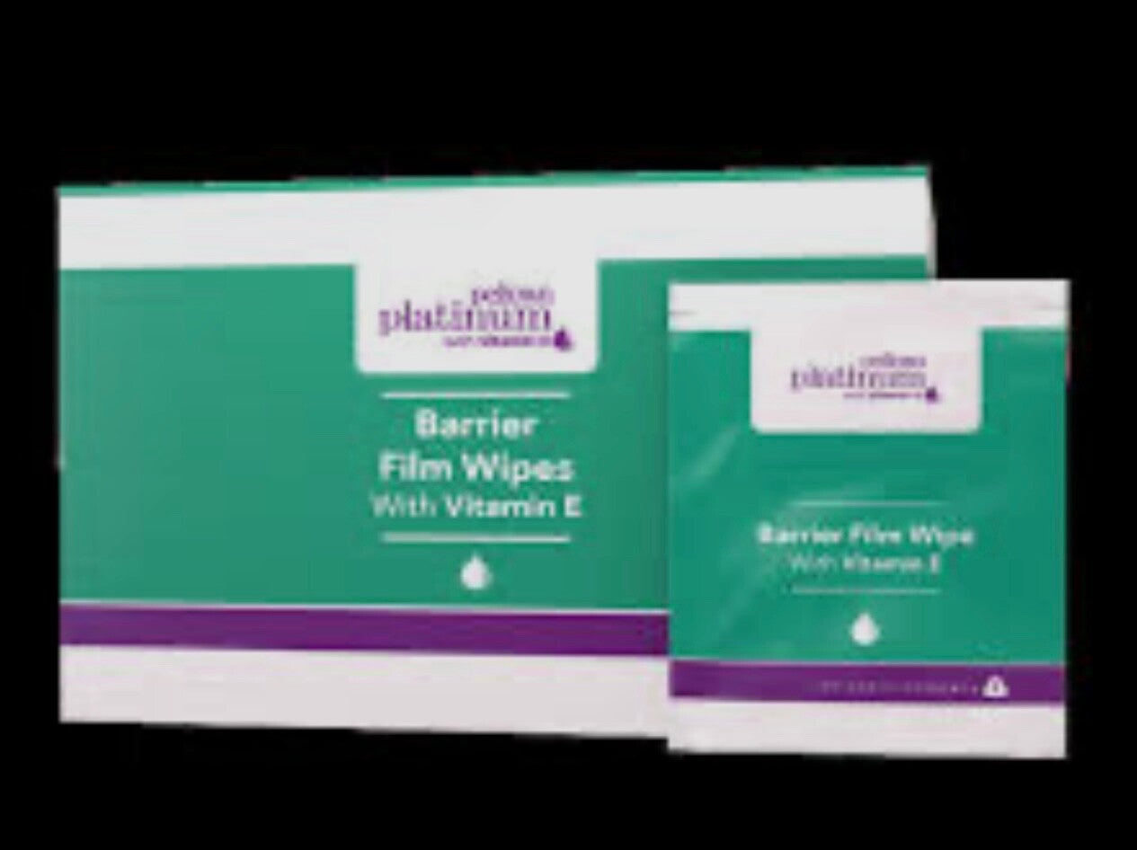 PELICAN Platinum Barrier Film Wipes With Vitamin E.