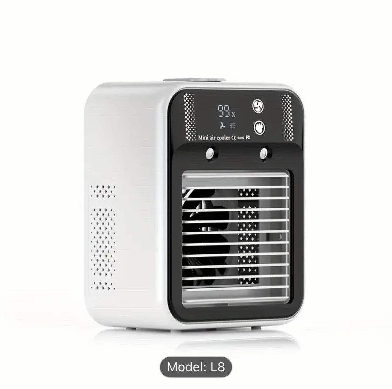 Portable Air Cooler Ice Mist Fan Desktop USB Rechargeable Summer Cooling Fan NEW