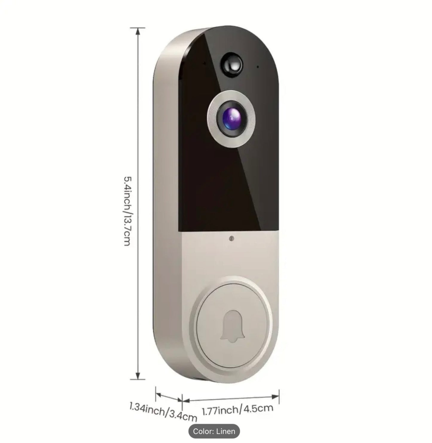 Video Wireless Camera Doorbell Smart Wifi Intercom Phone 1080p Human Detection