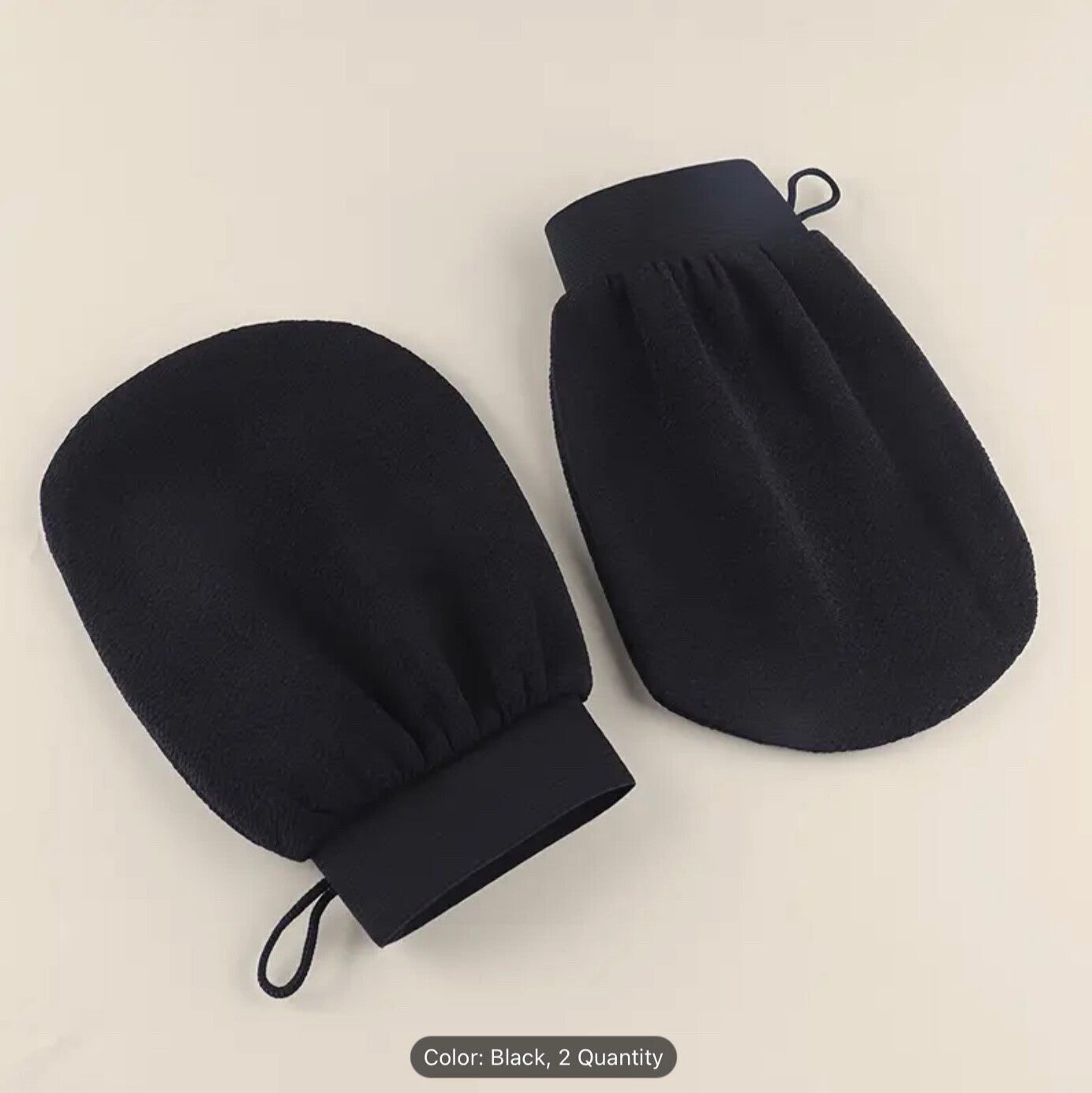 2pcs Double-Sided Exfoliating Bath Gloves 150D Viscose Peeling Mitt Unisex Spa