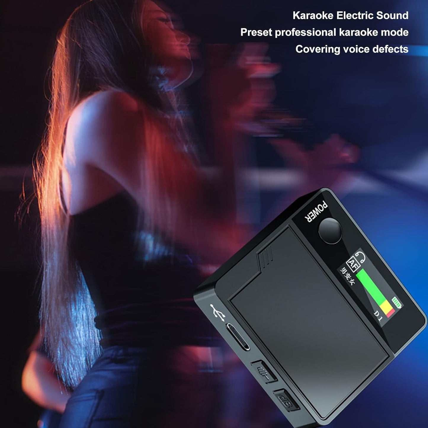 Iphone Mini Voice Changer Machine Built-in Microphone Wireless USB Rechargeable