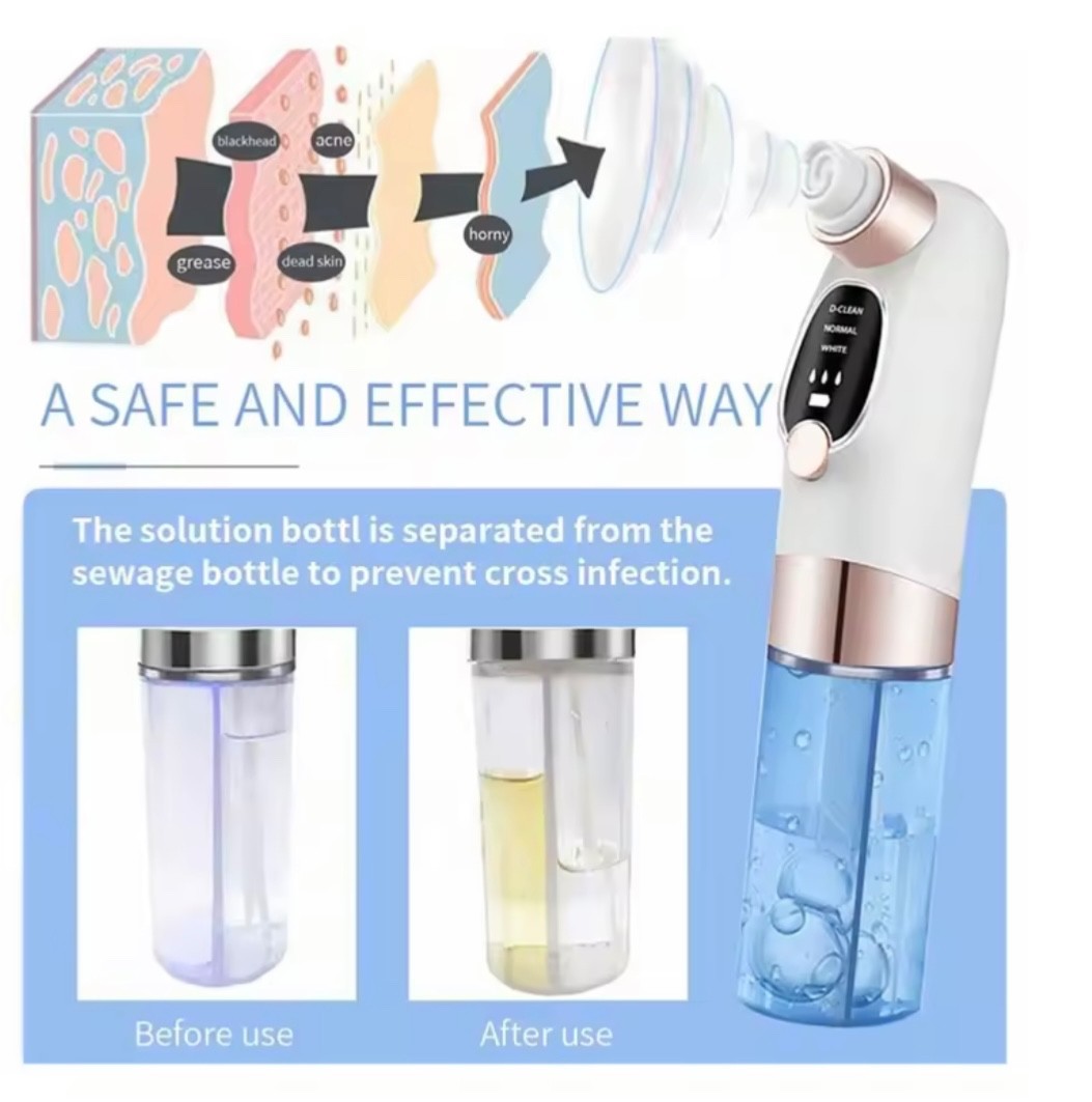 Professional Portable Facial Blackhead Remover Rechargeable Electric Painless