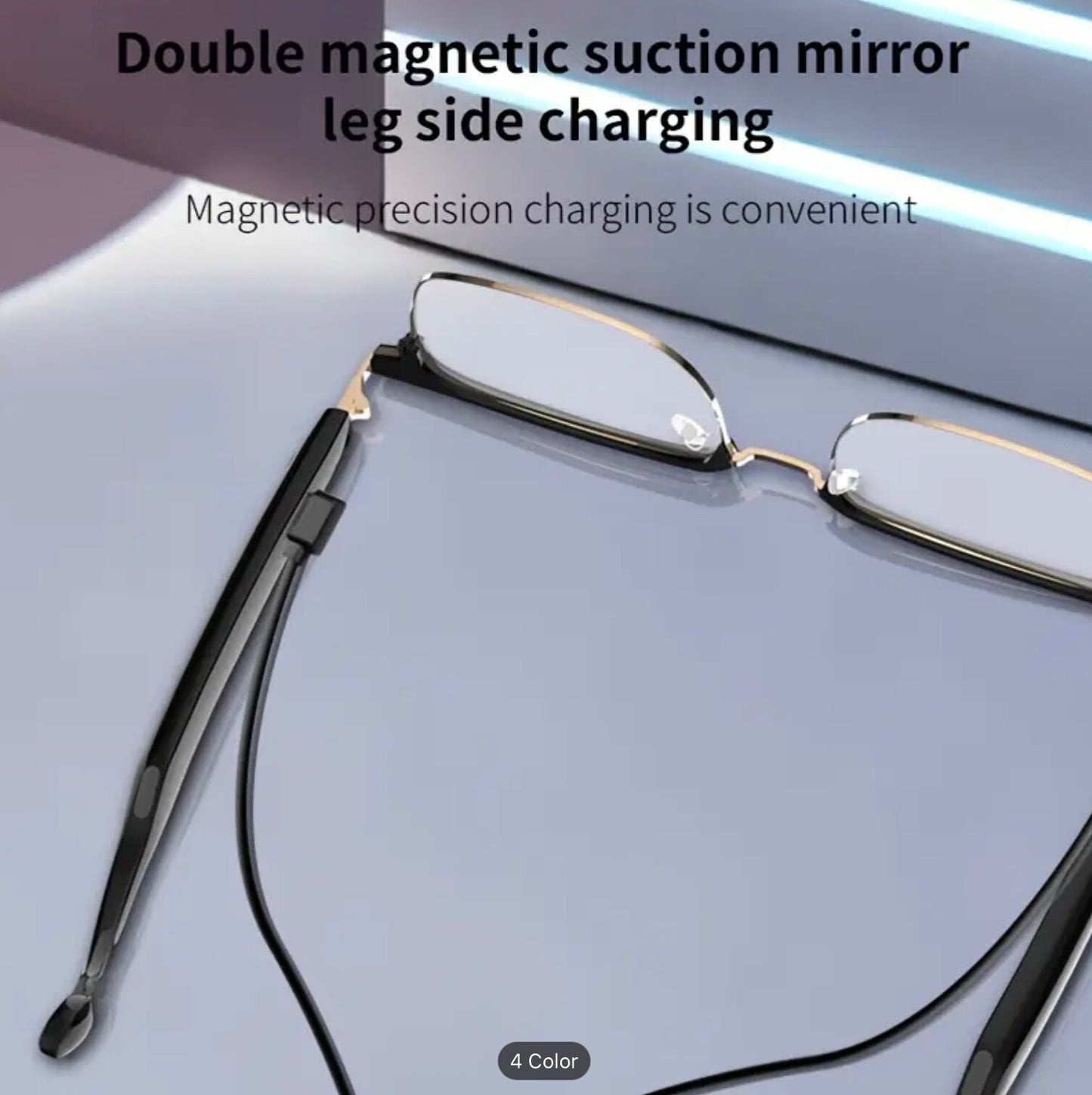 Smart Wireless Bluetooth UV Photochromic Touch-Control HiFi Audio Glasses Unisex