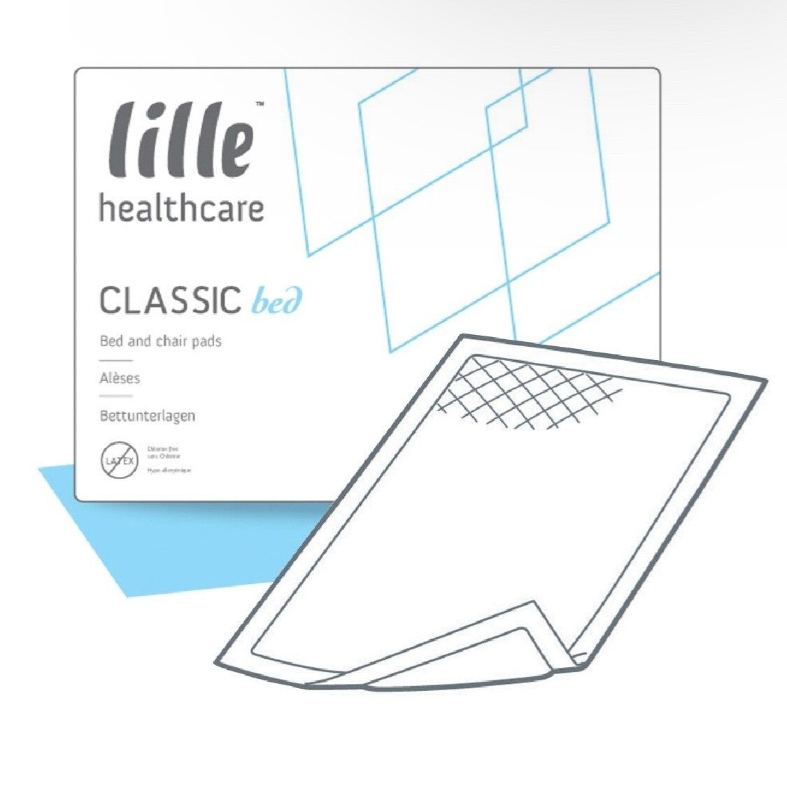 Disposable Bed or Chair Protection Pads Super Lille 60 x 60cm Pk of 30