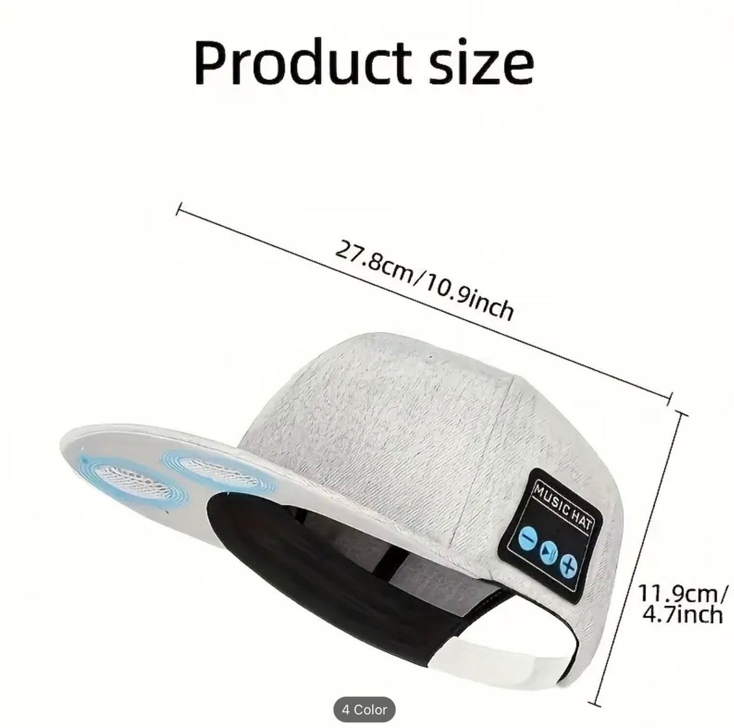 Smart Wireless Beanie Hat – Bluetooth Rechargeable Battery Sport Visor Soft Gift