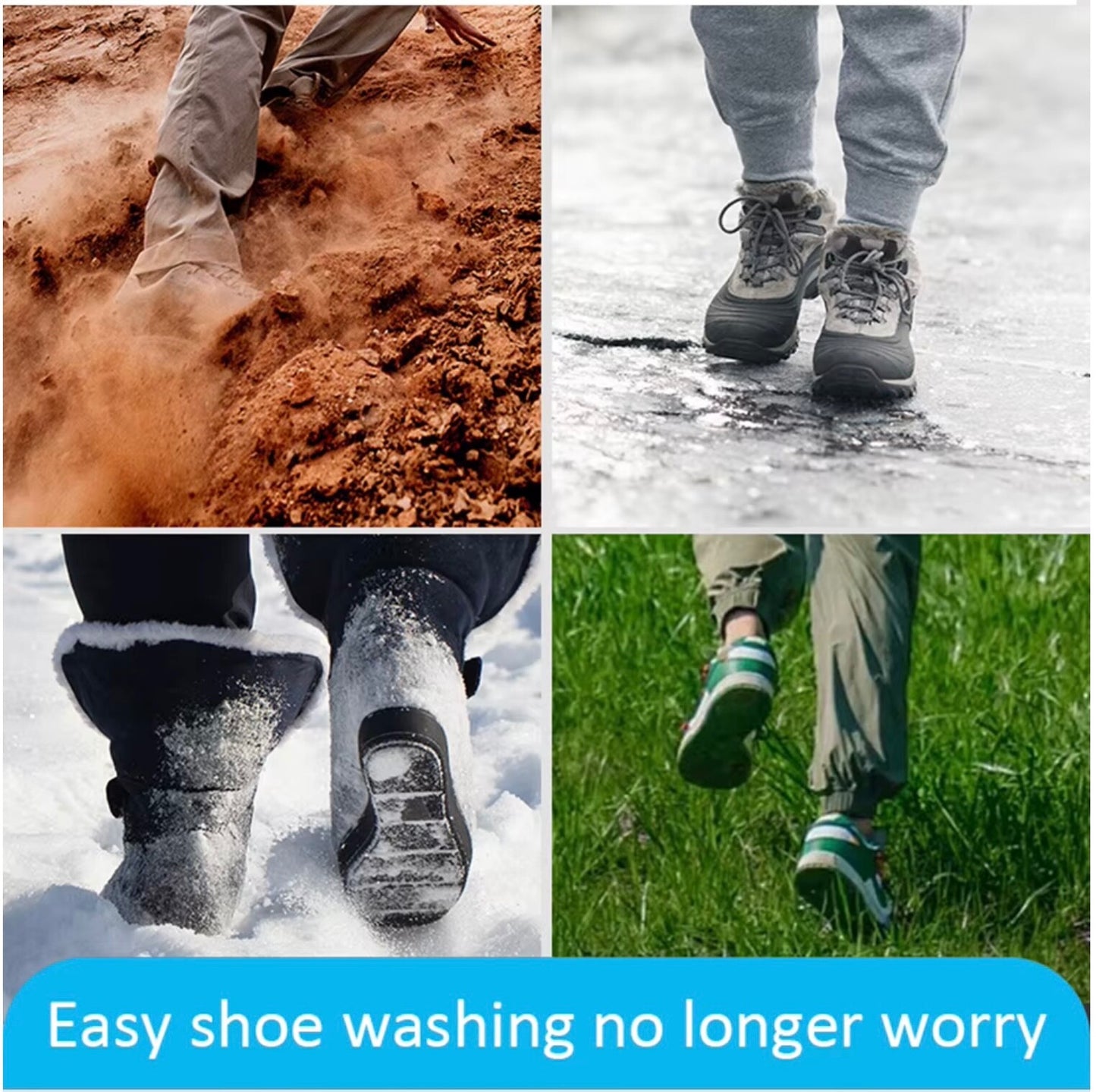 Large Reusable Shoe Washing Bags Thickened Mesh Laundry Zipper Cleaning Machine