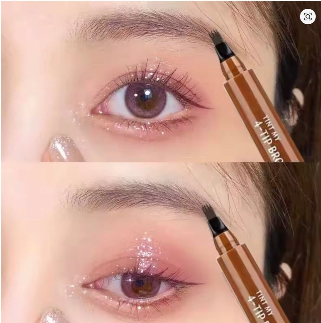 4 Prong Eyebrow Pen Waterproof Long Lasting Microblading Tattoo Pencil Natural3D