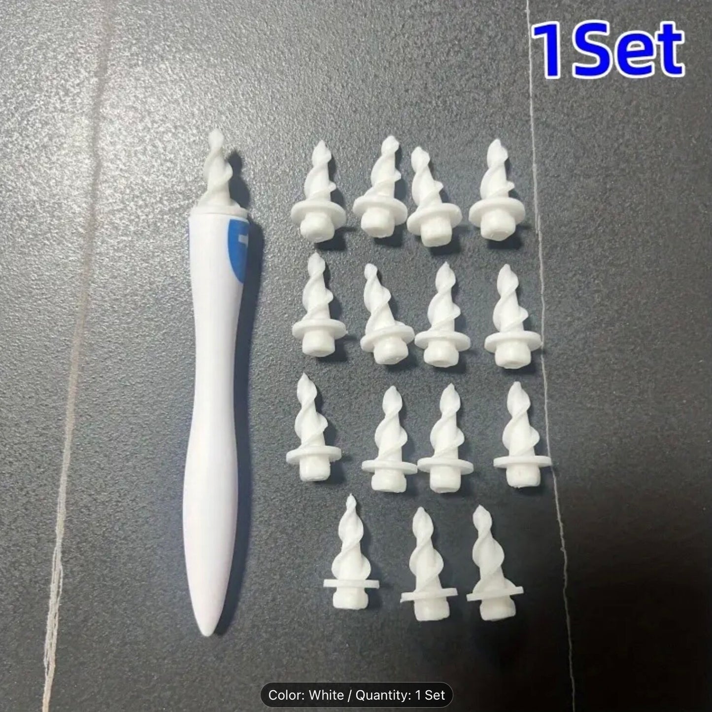 Soft Spiral Swab Earwax Smart Tool Cleaner Removal Safe 7pc Kit Reuse & Washable