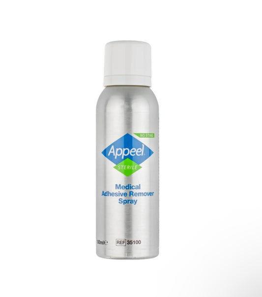 Appeel Sterile Medical Adhesive Remover Spray 100ml – No Sting, Skin-Friendly