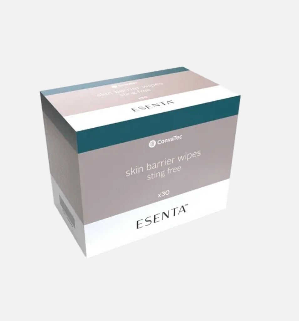 Convatec Esenta Skin Barrier Wipes x30 Sting- Ostomy Skin Protection Pack New-UK