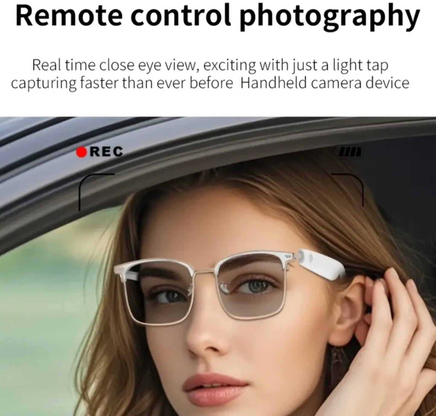 Smart Wireless Bluetooth UV Photochromic Touch-Control HiFi Audio Glasses Unisex