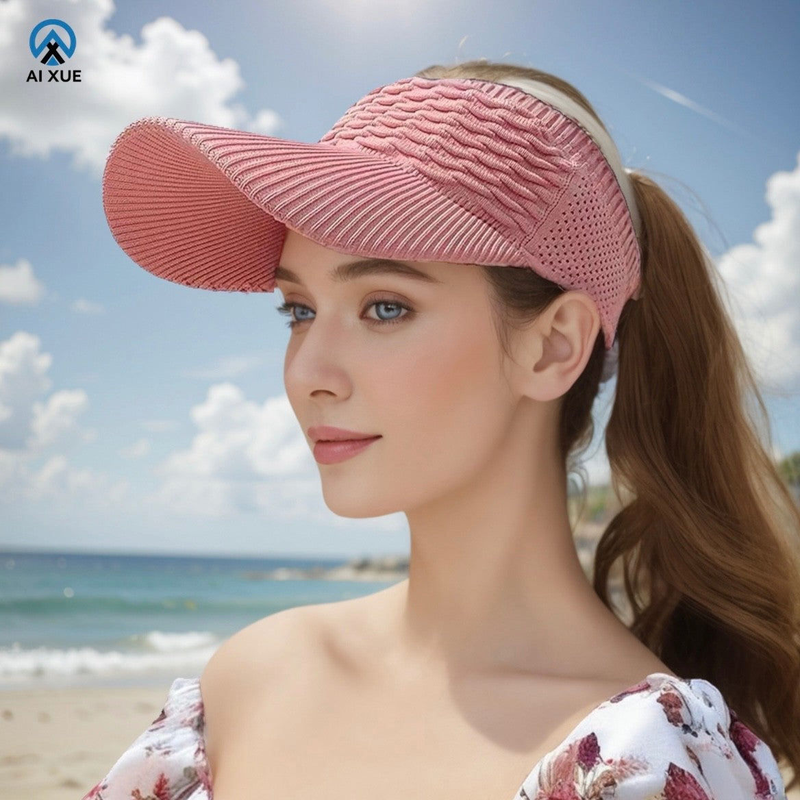 Adjustable Plain Summer Hats Mens Womens Breathable UV Protection Sports Sun Hat