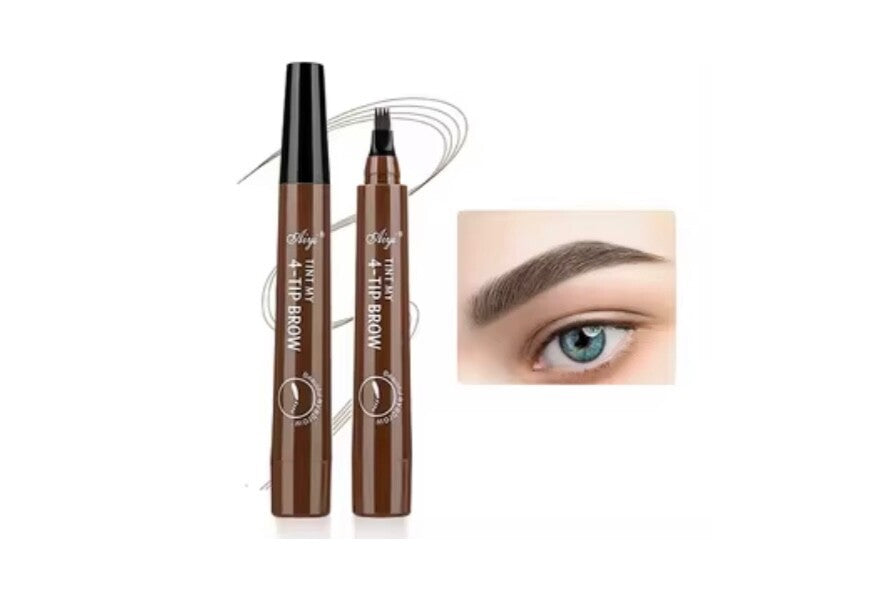 4 Prong Eyebrow Pen Waterproof Long Lasting Microblading Tattoo Pencil Natural3D