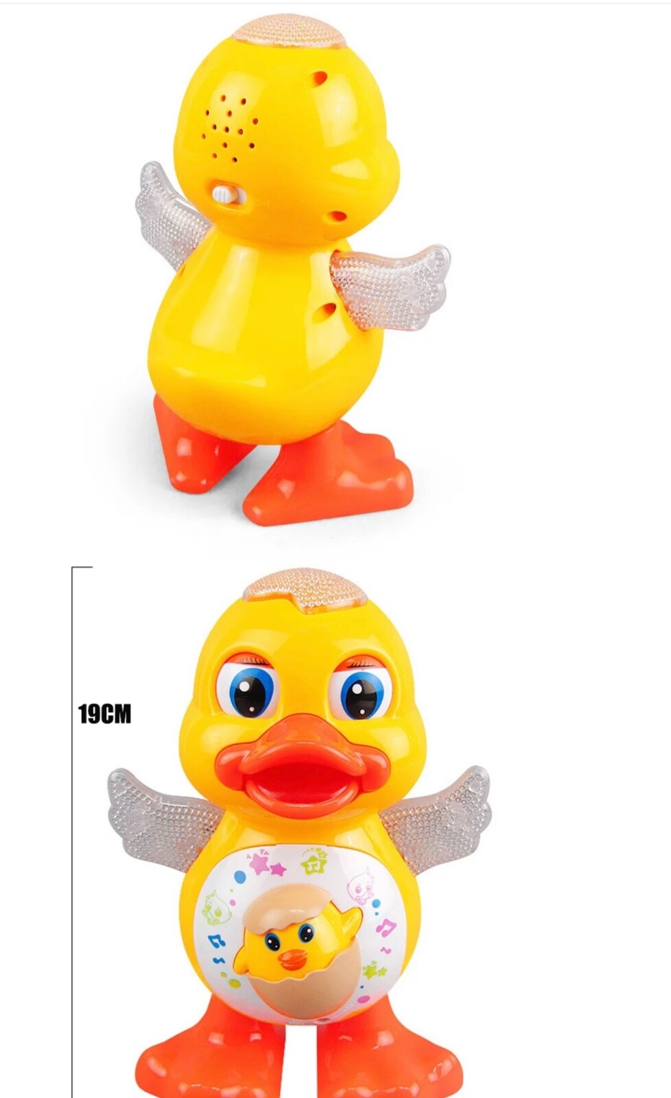 Electric Dancing Duck Music Lights Flashing & Blinking Eyes Educational Kids Toy