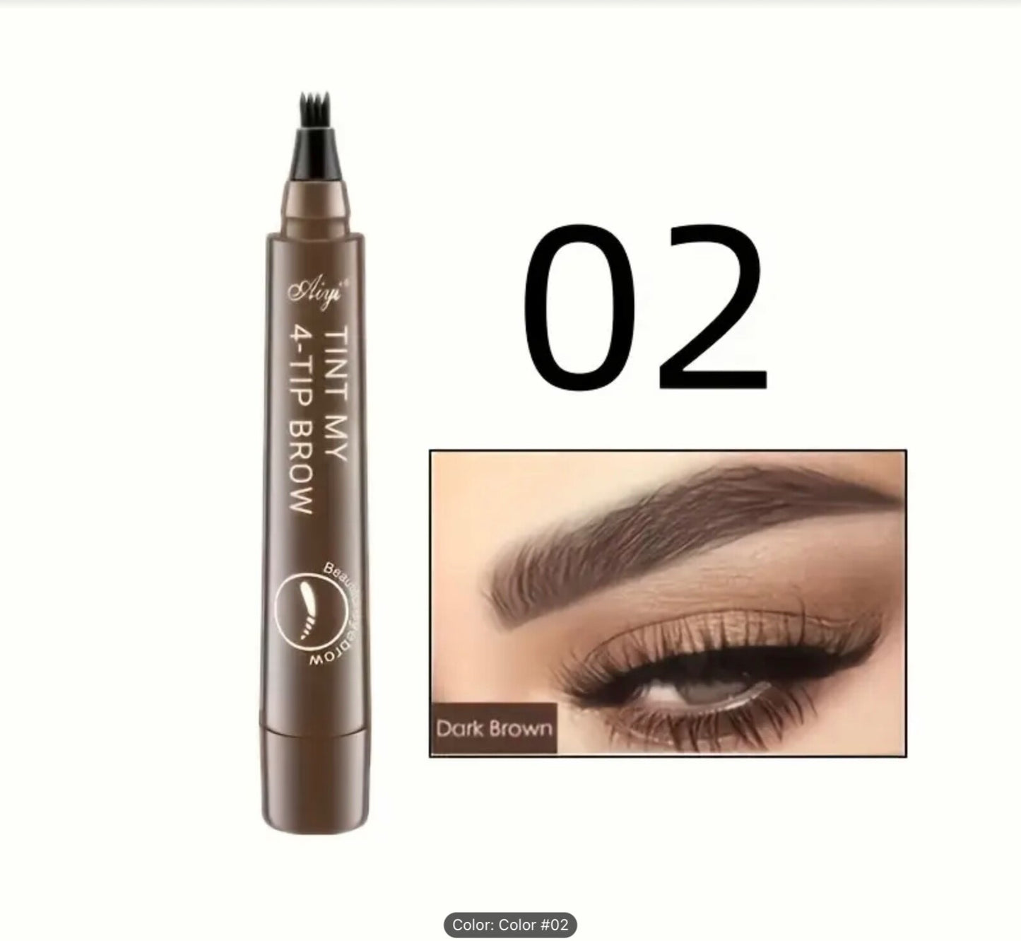 4 Prong Eyebrow Pen Waterproof Long Lasting Microblading Tattoo Pencil Natural3D