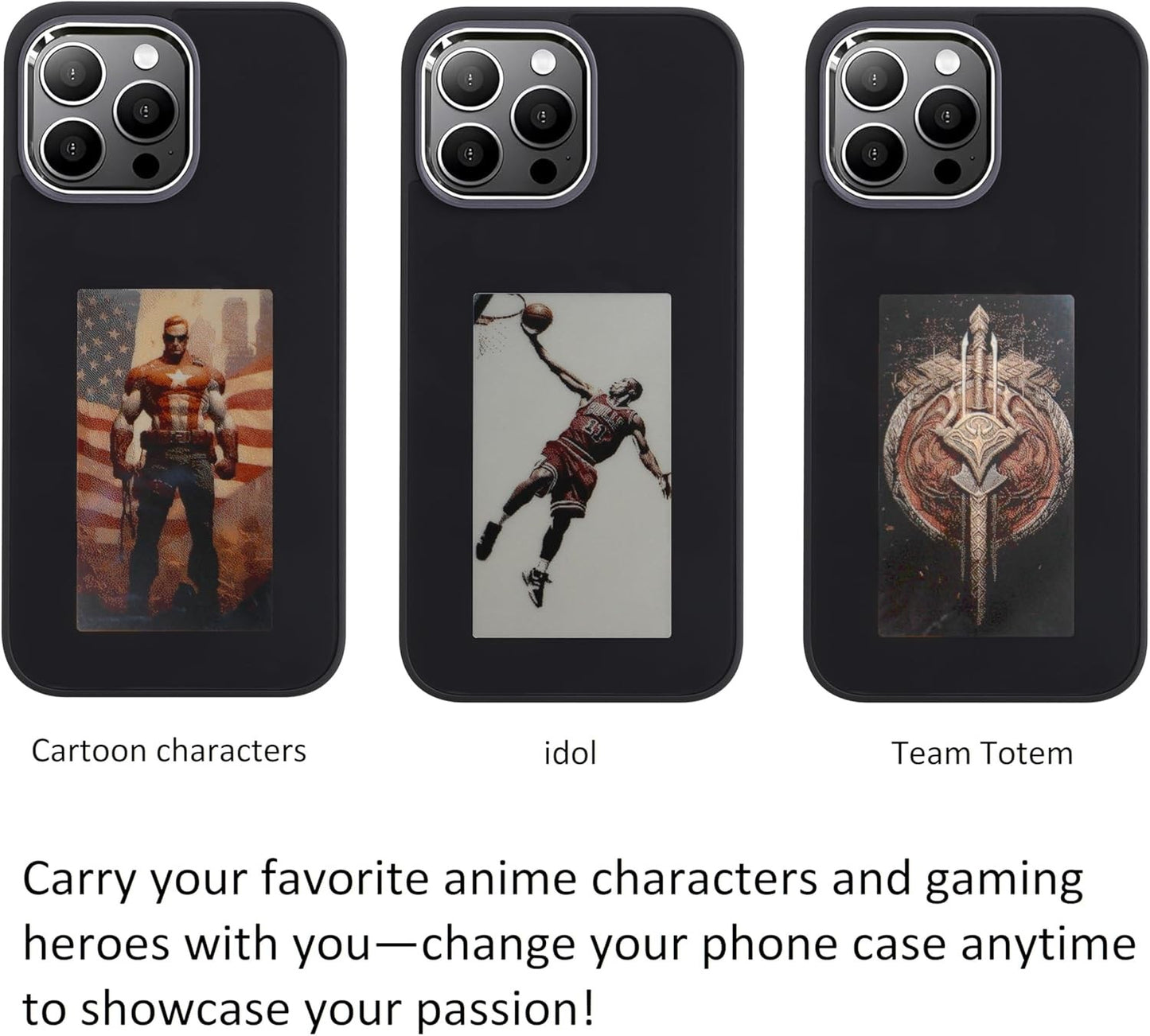 DIY E-Ink IPhone 15 16 Case Silicone Shockproof NFC AI Projection Stylish Screen