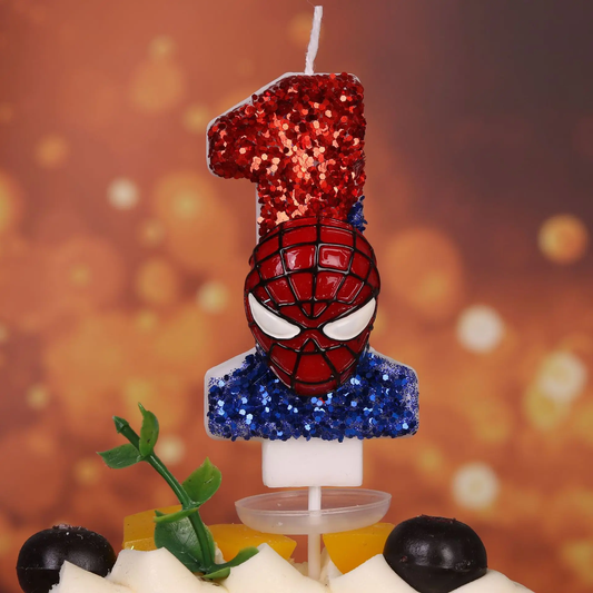 Marvel Spider Man Glitz Birthday Candle Party Cake Decorations Girls Boys Happy