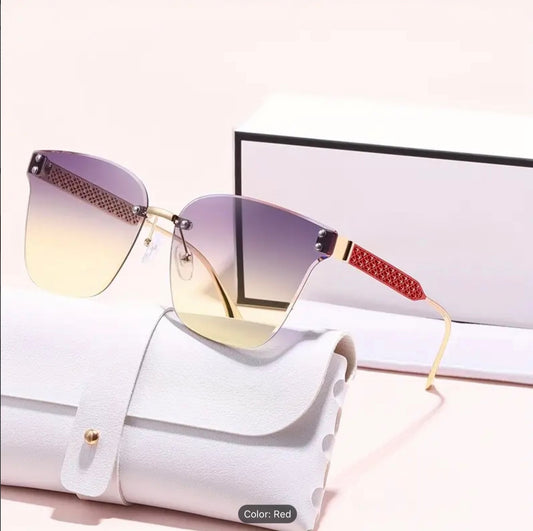 Women Sunglasses Fashion Cat Eye Retro Vintage Shades Stylish Metal Frame UV400