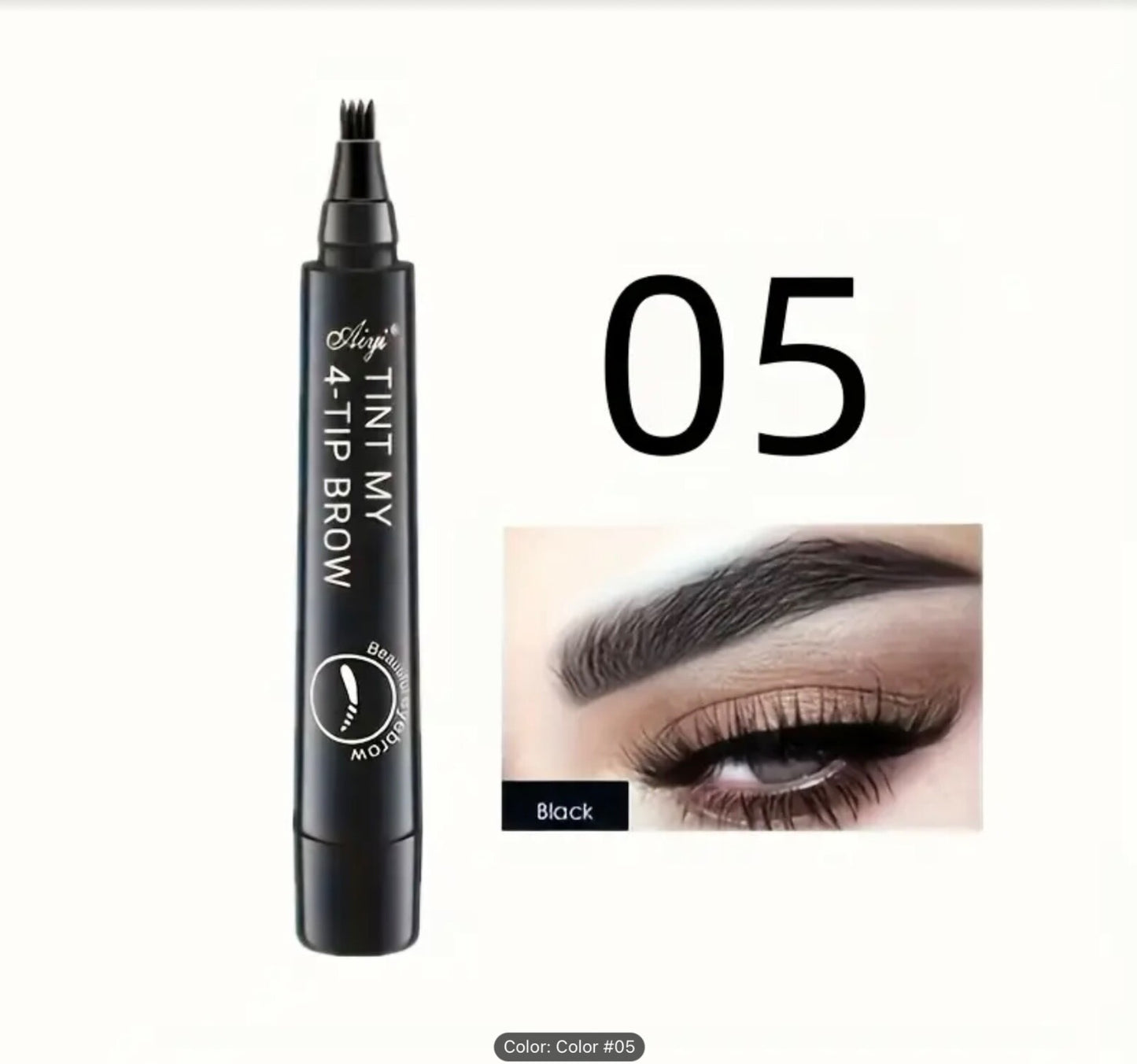 4 Prong Eyebrow Pen Waterproof Long Lasting Microblading Tattoo Pencil Natural3D