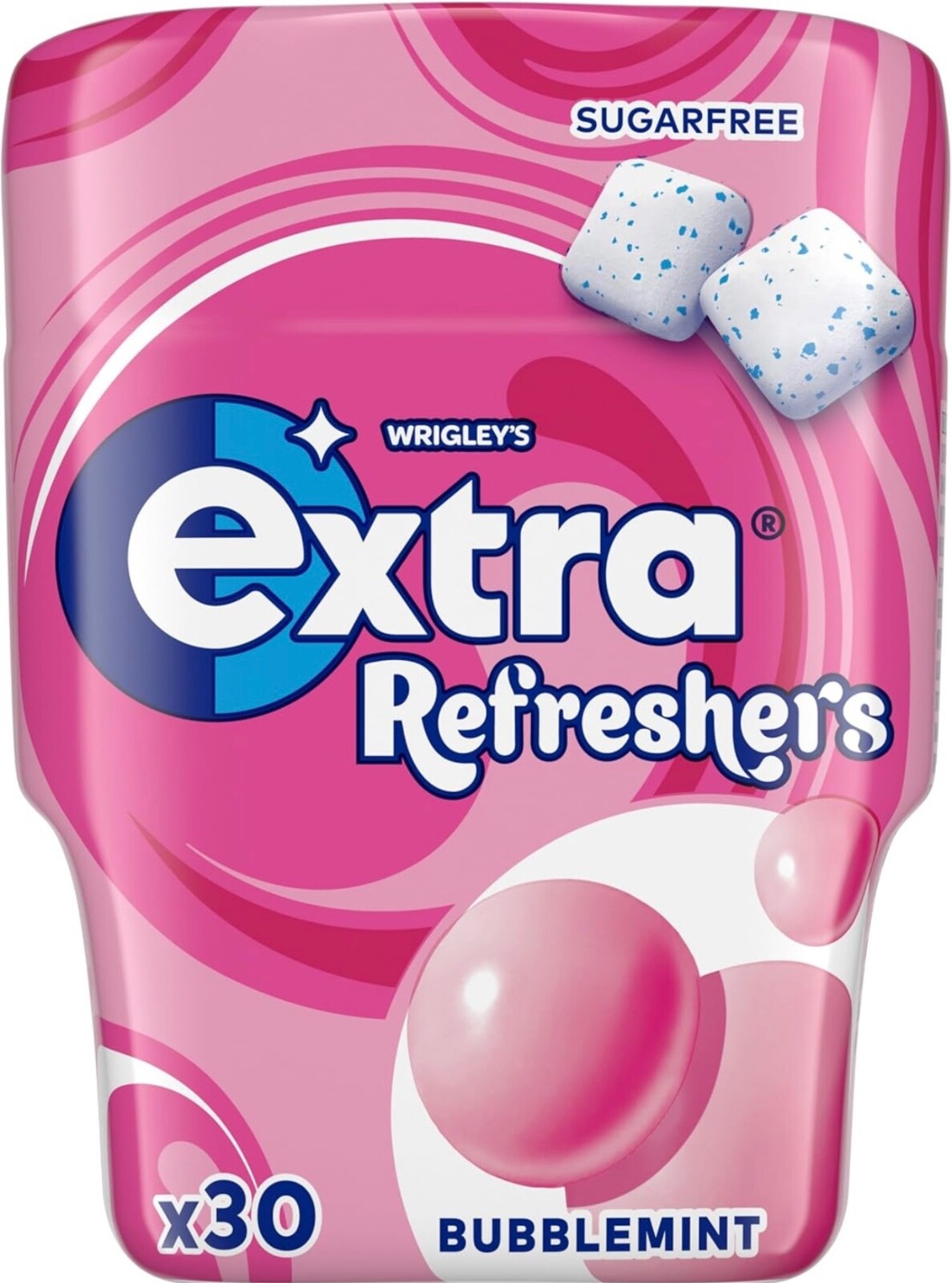 Wrigley’s Extra Refreshers Sugarfree Chewing Gum 30pcs - Tropical & Bubble Mint!
