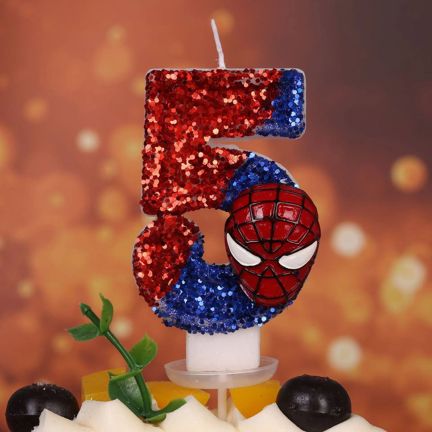 Marvel Spider Man Glitz Birthday Candle Party Cake Decorations Girls Boys Happy