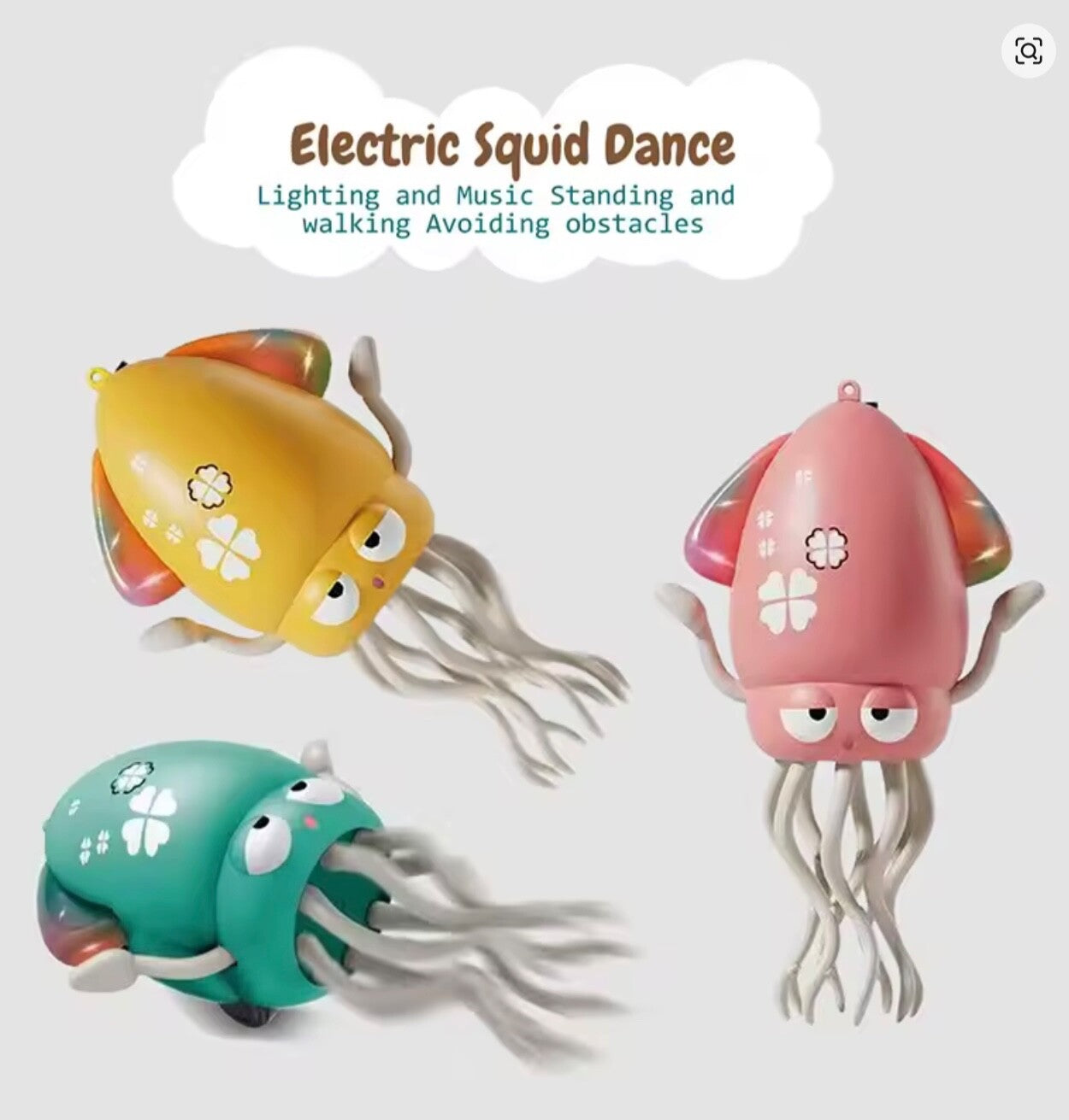Electric Crawling Octopus Toy Auto-Avoid Smart Music Dancing Robotics Kids Toy