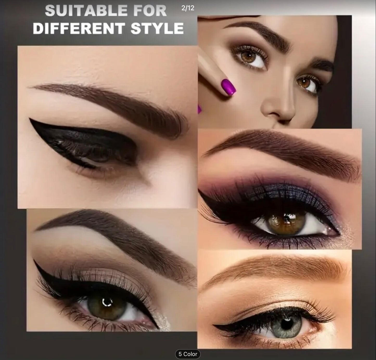 4 Prong Eyebrow Pen Waterproof Long Lasting Microblading Tattoo Pencil Natural3D