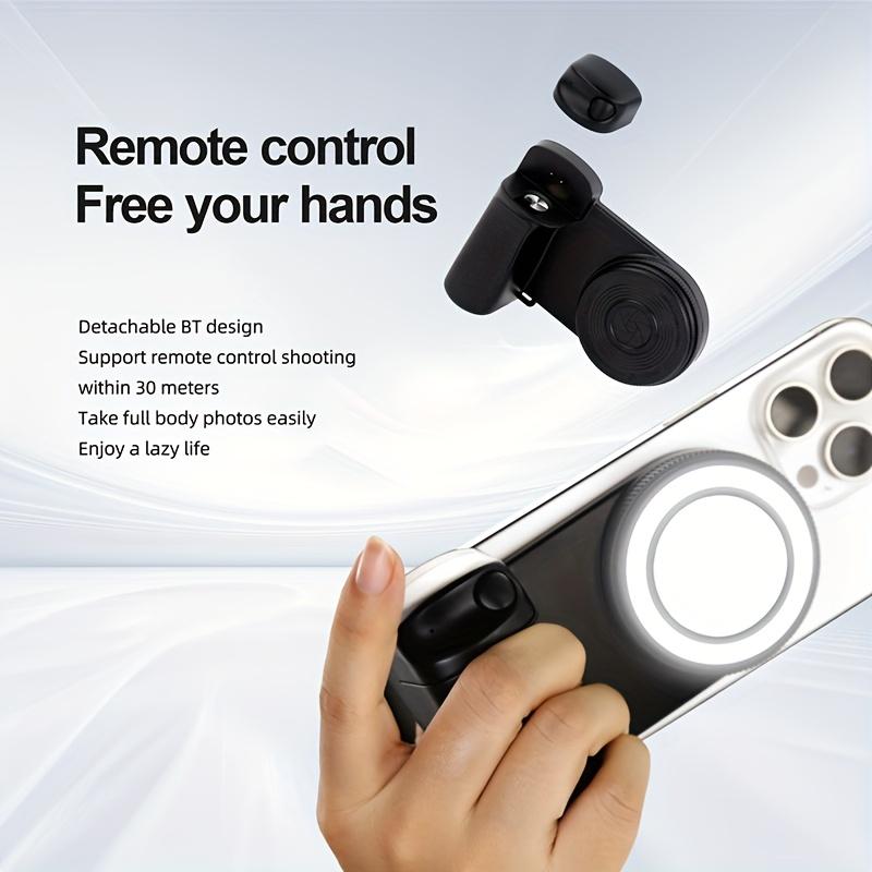 Magnetic Phone Camera Holder 360° Grip – Universal Mobile Bracket Selfie Remote