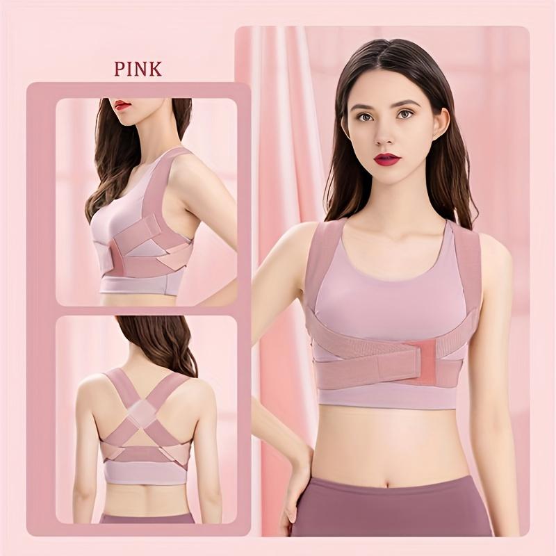 Adjustable Posture Corrector Strap - Invisible, Comfort Fit for Shoulder & Improved Posture,, Available in Pink/Black