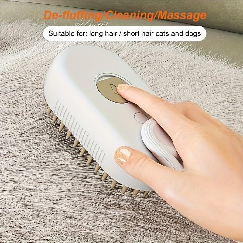 Brush Hair Steam Spray Rechargeable Grooming Shedding Cat Dogs Massage Electric