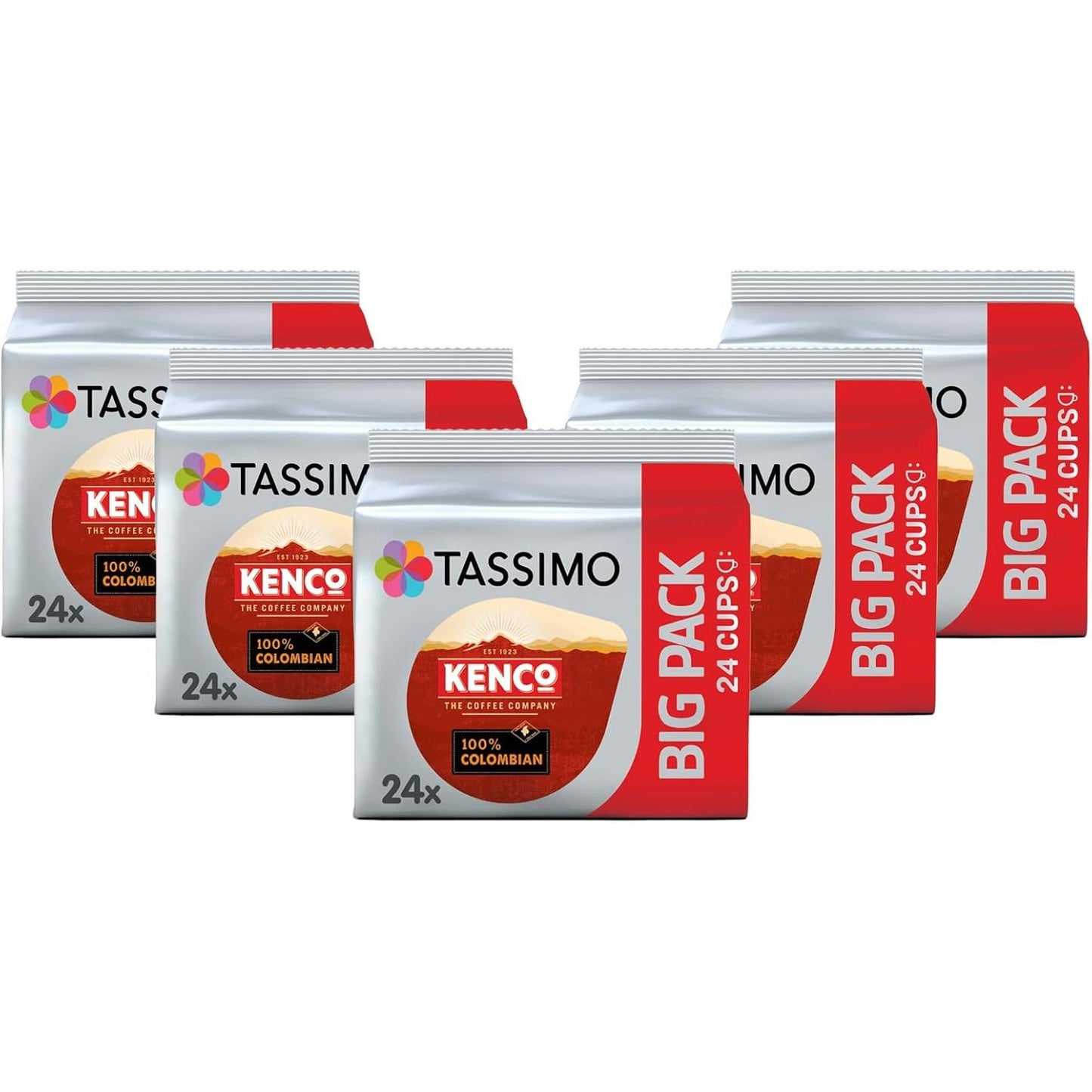 Tassimo Kenco Americano Grande XL Coffee Pods X16 (Pack of 5, Total 80 Drinks)