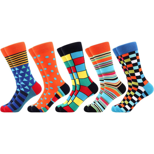 Wecibor Mens Dress Colorful Funny Novelty Casual Combed Cotton Crew Socks WeciBor
