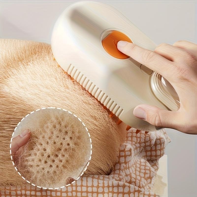 Brush Hair Steam Spray Rechargeable Grooming Shedding Cat Dogs Massage Electric