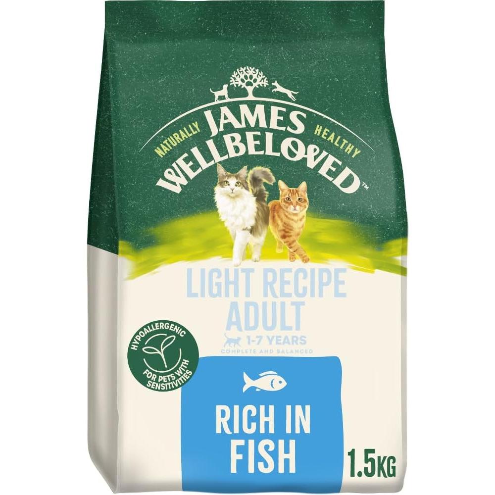 James Wellbeloved Adult Light Turkey 1.5 Kg Bag, Hypoallergenic Dry Cat Food