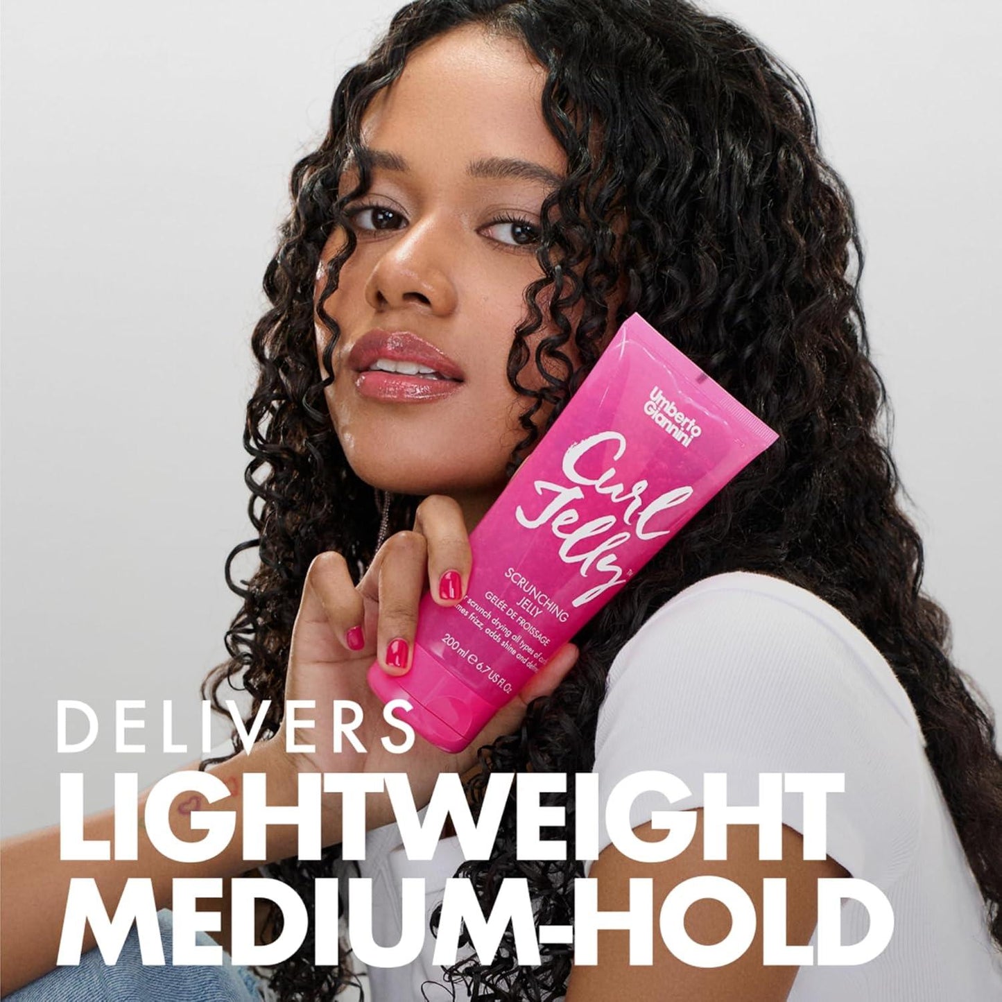 Umberto Giannini Curl Jelly Hair Kit - Includes 4 Products to Wash + Style Your Curls - Cult Favorite Curl Jelly - Shampoo, Conditioner, Curl Cream - for Curls, Waves & Coils
