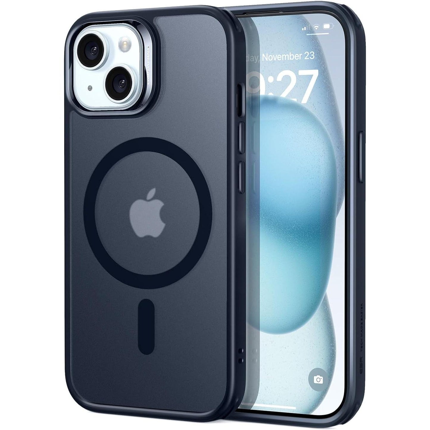 ESR iPhone 17 Pro Case Military-Grade Drop Protection Shock-Absorbing Air Guard Corners Camera Control Cover Magsafe Compatible Hybrid Series Clear Acrylic Magnetic Wireless Casing
